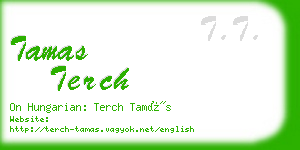 tamas terch business card